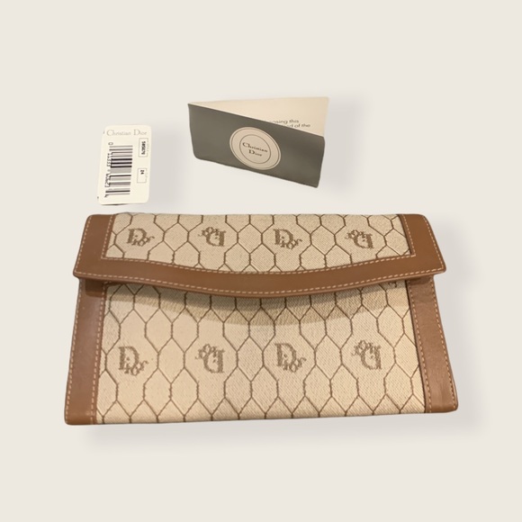 NWT VTG Dior Honeycomb Wallet - Picture 1 of 4